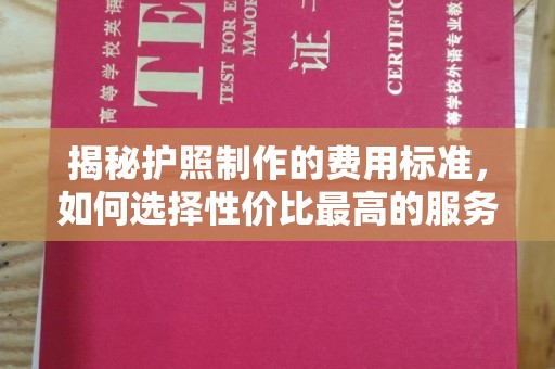 新竹揭秘护照制作的费用标准，如何选择性价比最高的服务